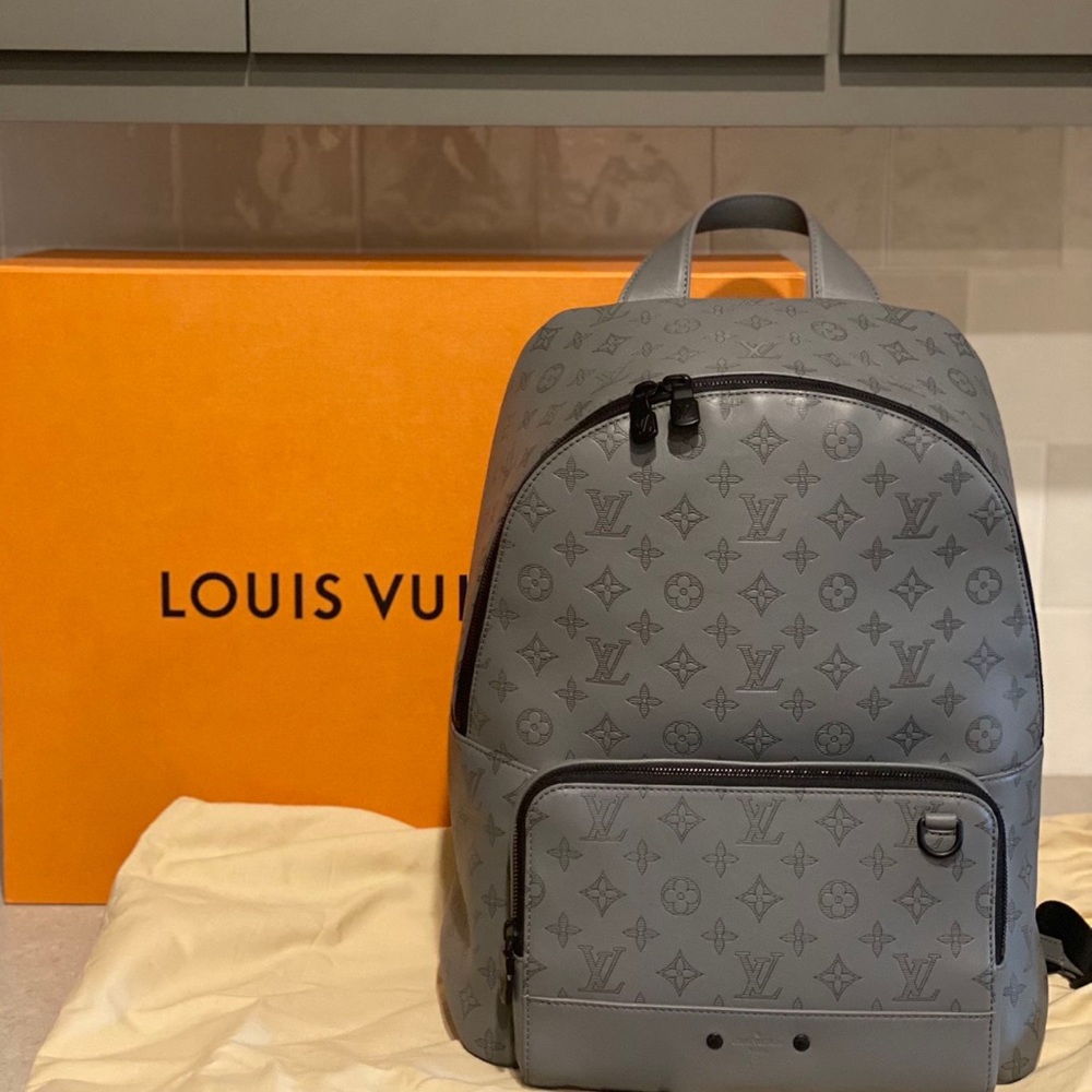 Racer LV -- 🎈SOLD🎈gray monogram with matte black hardware - Picture 1 of 11
